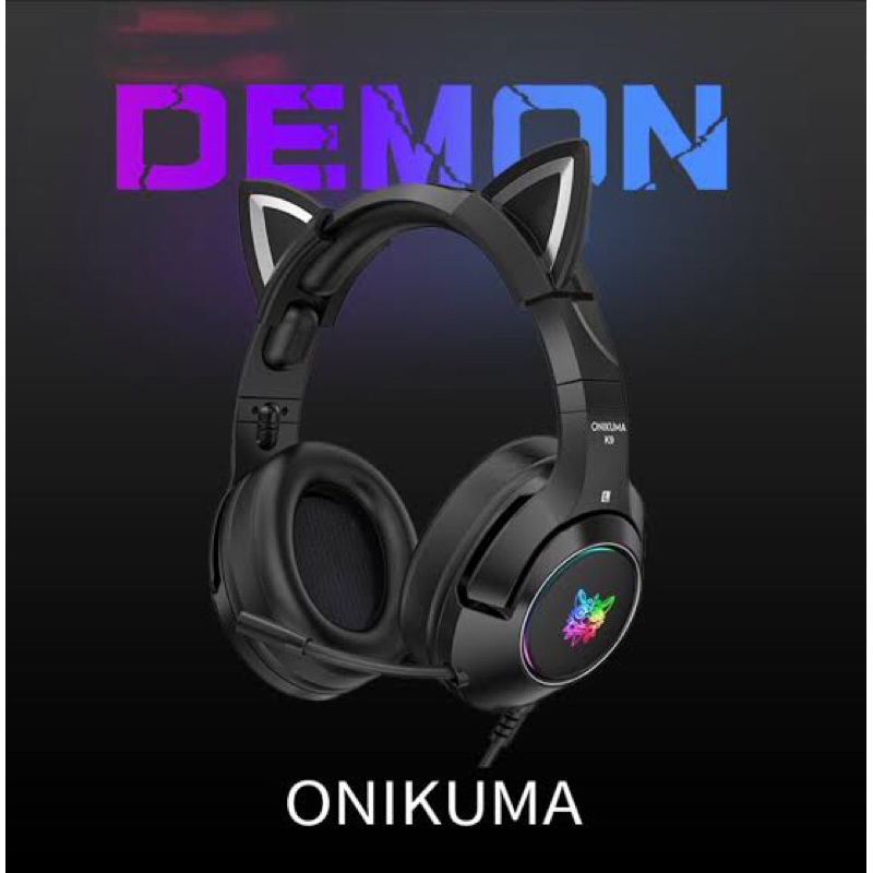USB HEADSET (หูฟังยูเอสบี) ONIKUMA K9 DEMON (BLACK)