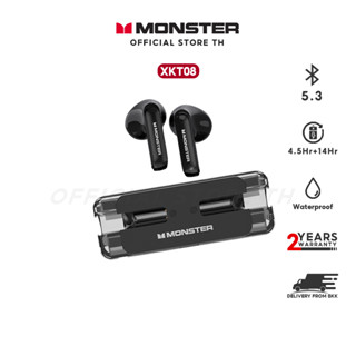 Monster XKT08 หูฟังบลูทูธไร้สาย 5.3 กันน้ํา สําหรับเล่นเกม IP54 Waterproof HiFI Sound Quality เอชดีโทร