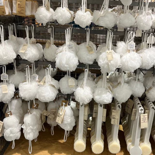 MUJI มูจิ 🇯🇵 ฟองน้ำ ใยขัดตัว ตาข่ายตีฟอง อาบน้ำ ของแท้