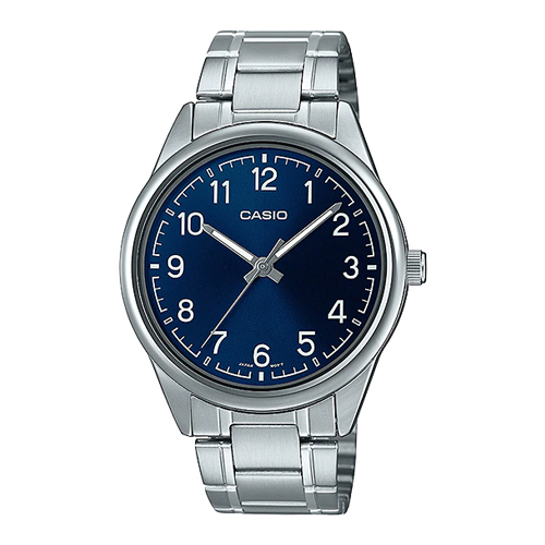 CASIO นาฬิกาข้อมือผู้ชาย สายสแตนเลส รุ่น MTP-V005D,MTP-V005D-2B4,MTP-V005D-2B4UDF