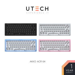คีย์บอร์ด AKKO ACR64 case Arcylic 4 Color size 60% RGB Hotswap Gasket Mount Arcylic Mechanical Keyboard by UTECH
