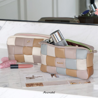 𝐌𝐈𝐍𝐈𝐌𝐀𝐋𝐈𝐒𝐓 Cosmetic bag กระเป๋าเครื่องสำอางหนังแกะ พกพาง่าย ใส่ของได้จุใจ