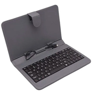 🔥Tablet keyboard 10" Inch Leather Case Cover Stand USB Keyboard for All 12" Tablets🔥