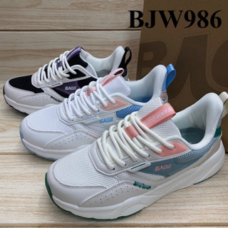 Baoji BJW 986 รองเท้าผ้าใบ (37-41) ขาวฟ้า/ครีมดำ/ครีมเขียว สศศ