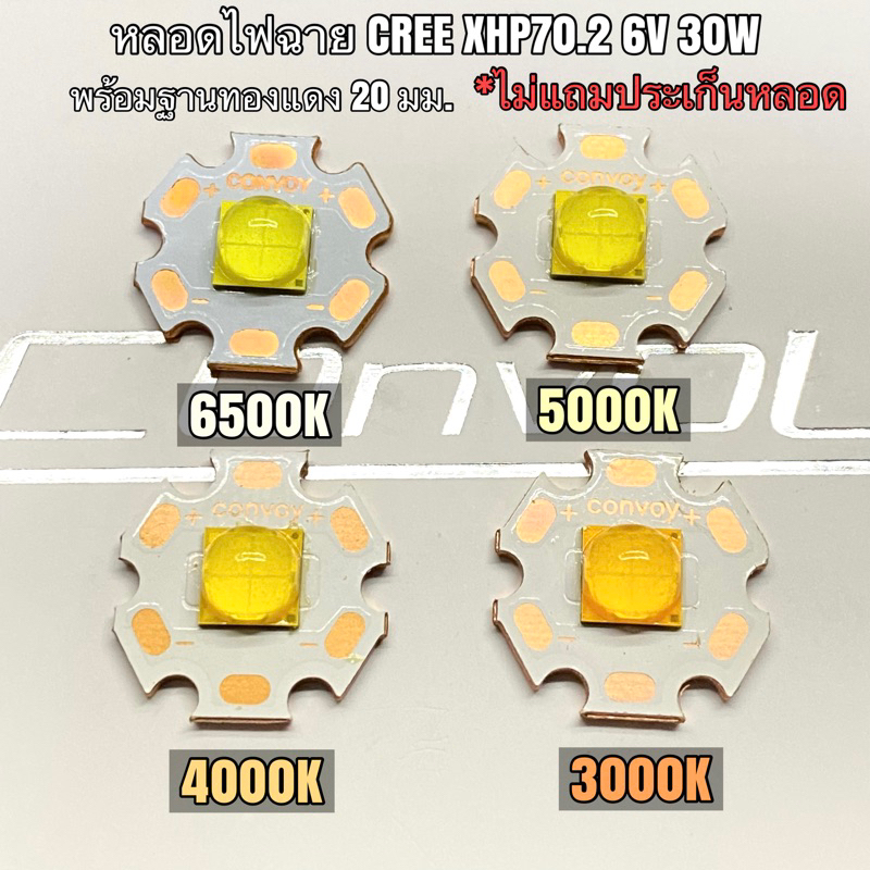 หลอดไฟฉาย CREE XHP70.2 6V