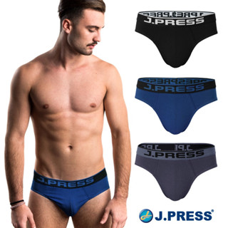 J.Press กางเกงชั้นในชาย ขอบยางทอ รุ่น 9177 จำนวน 3 ตัว/แพ็ค …