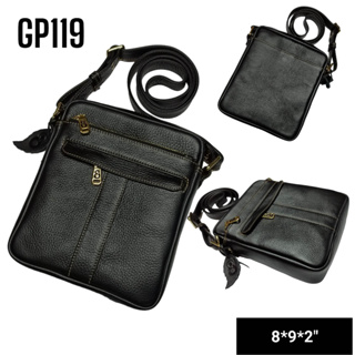 GPBAGS กระเป๋าสะพายหนังแท้สำหรับผู้ชาย-ผู้หญิง รุ่น-GP119