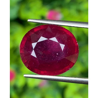 พลอย ทับทิม (Ruby Sapphire) 14.25 กะรัต (Cts.) พลอยแท้ อัญมณีมงคลประจําวันเกิด เครื่องประดับพลอย