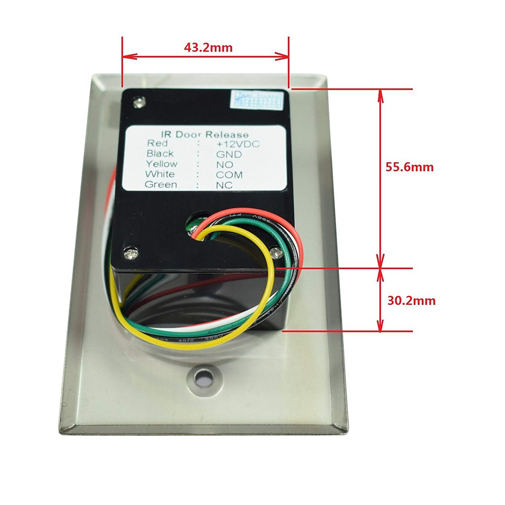 NoTouch Exit Switch DC 12V สวิทซ์แบบไร้สัมผัส มีไฟเห็นในที่มืด ราคา ถูกที่สุด ดีลบีเคเค แกลเลอรีภาพที่ 3