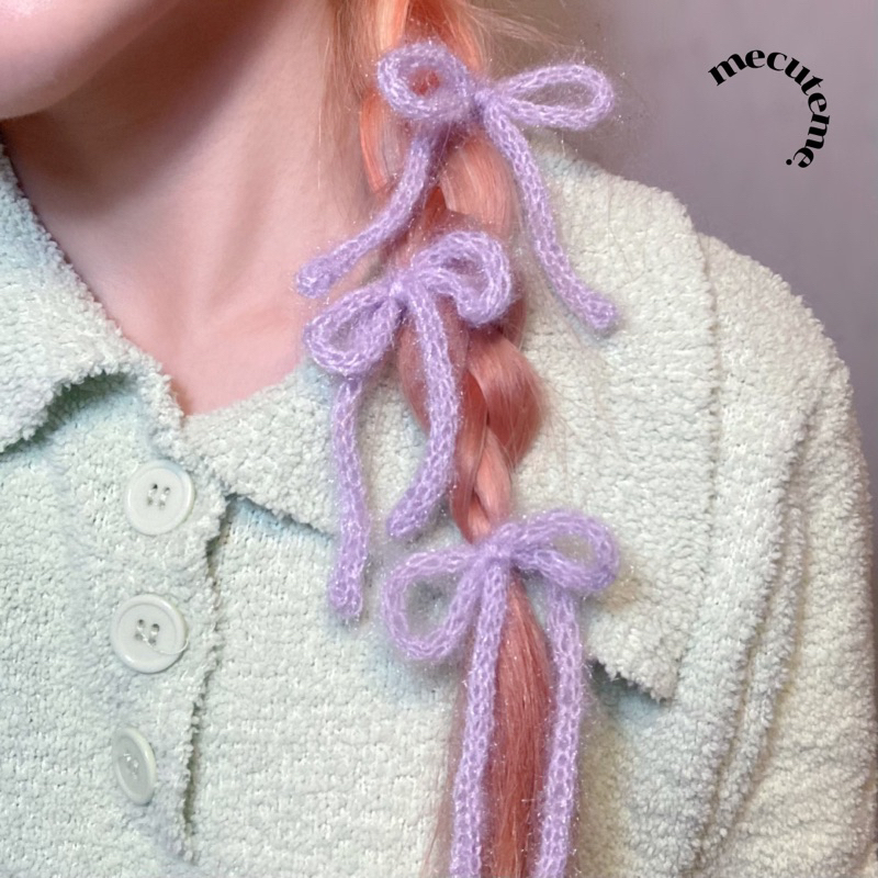 mecuteme. — Fluffy Baby Bows โบว์ผูกผมไหมพรม น่ารัก สไตล์เกาหลี