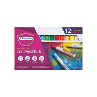 สีชอล์คน้ำมัน มาสเตอร์อาร์ต 12 สี oil pastels masterart