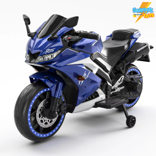 Sanooktoys รถแบตเตอรี่เด็กนั่ง รถแบตเด็ก มอเตอร์ไซค์เด็ก Mini YAMAHA R3