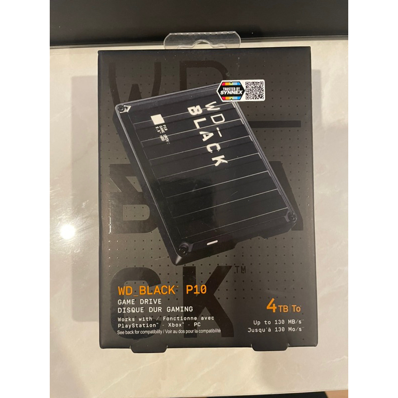 4 TB PORTABLE HDD (ฮาร์ดดิสก์พกพา) WD BLACK P10 GAME DRIVE