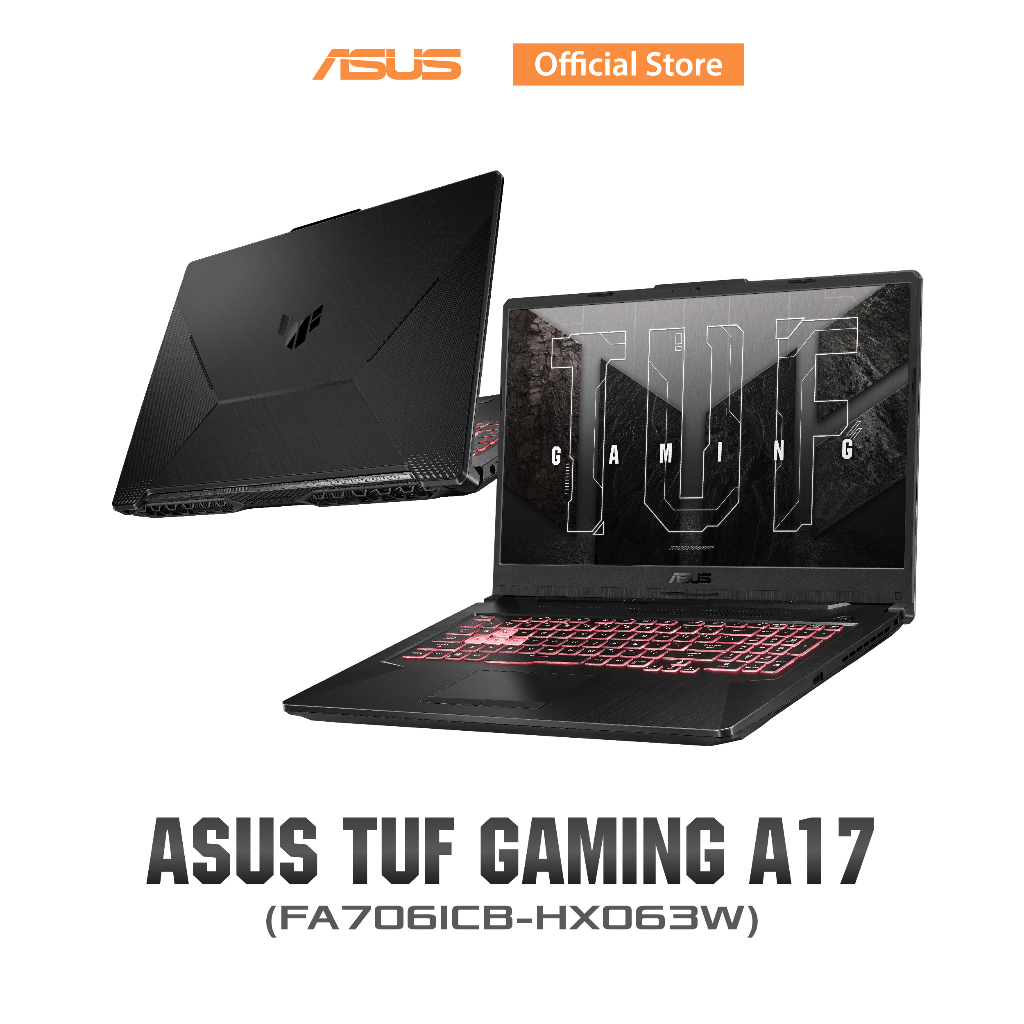 ASUS TUF Gaming A17 (FA706ICB-HX063W) Gaming Laptop, 17.3” 144Hz FHD IPS-Type Display, Ryzen 7 4800H, 8GB DDR4 RAM, 512GB PCIe SSD, FA706ICB-HX063W