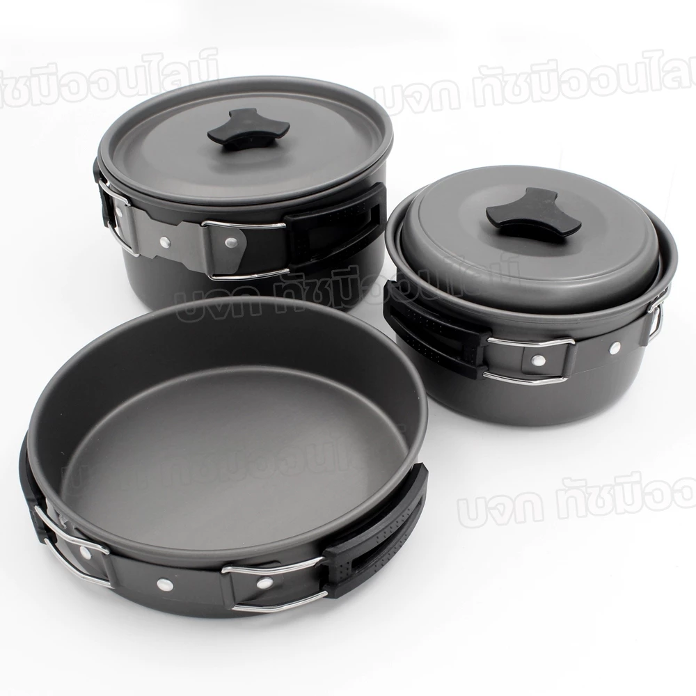 อุปกรณ์ครัวตั้งแคมป์ ชุดครัวอุปกรณ์แคมปิ้ง SY-500 DS-308 SY-300 SY200 ชุดหม้อสนาม ชุดหม้อแคมป์ปิ้ง อุปกรณ์ครบ เลือกรุ่น thumbnail 9