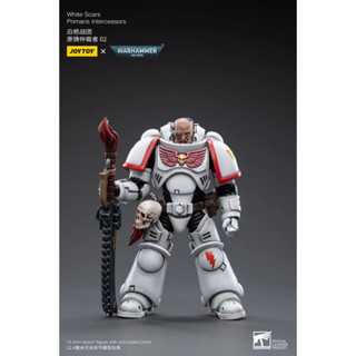 [พร้อมส่ง]JOYTOY:  White Scars  Assault lntercessor Brother Batjargal JT5291 แอคชั่นฟิกเกอร์