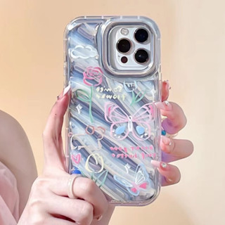 🎁ส่งของขวัญ🎁เคสไอโฟน 11 13 12 Pro Max ผีเสื้อ เคส for ไอโฟน14 pro max soft case Iphone