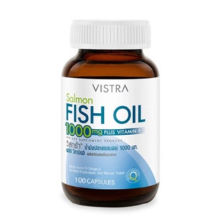 พร้อมส่ง💥VISTRA SALMON FISH OIL 1000MG 100แคปซูล  หมดอายุ 29/09/2023