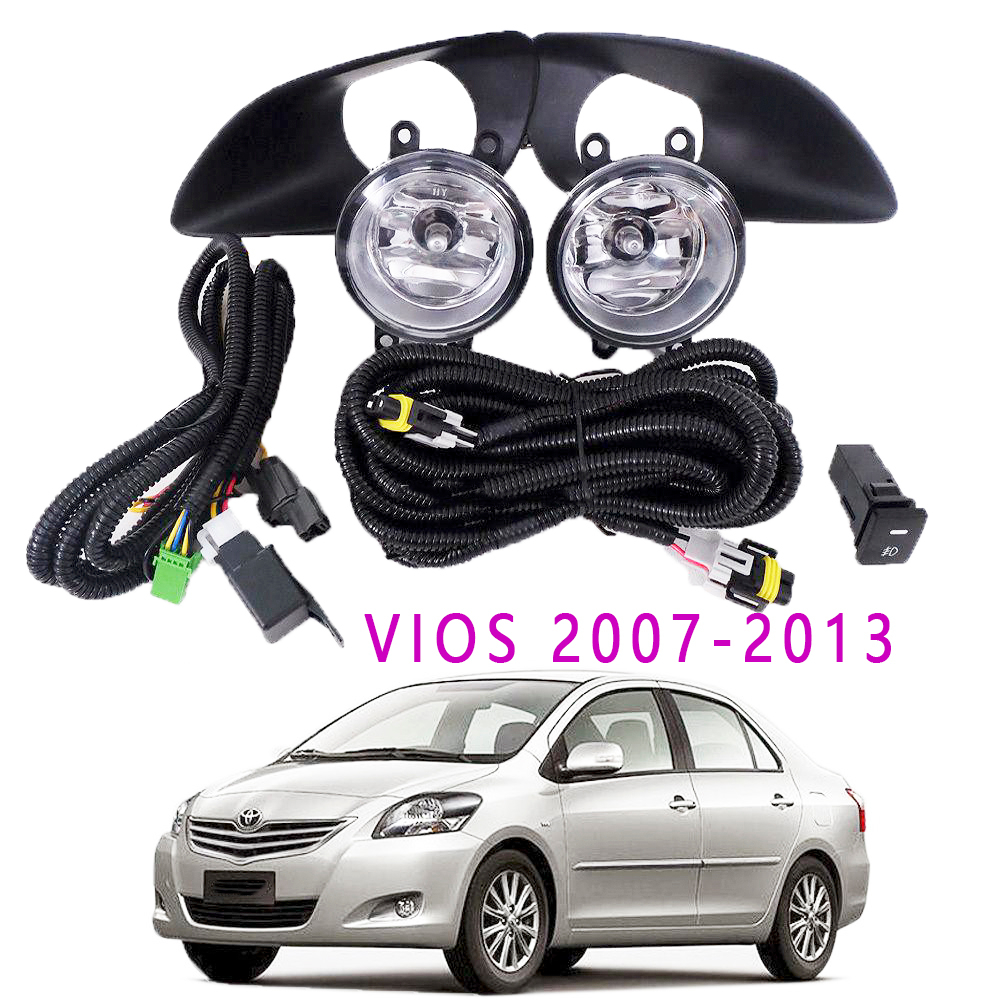 VIOS ไฟตัดหมอก ไฟสปอร์ตไลท์ for TOYOTA VIOS 2007-2013 โคมไฟหมอกไฟหน้ากันชนด้านหน้า(ไม่มีชุดสายไฟและส