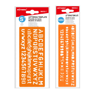 เพลทตัวอักษร ABC + ตัวเลข ไม้บรรทัดเพลท แผ่นฉลุตัวเลข แผ่นเพลทตัวอักษร เพลทตัวอักษรอังกฤษ MOTARRO