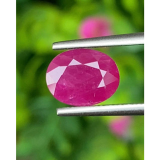 พลอย ทับทิม พม่า (Burmese Ruby Sapphire) 2.00 กะรัต พร้อมใบเซอร์ พลอยแท้ อัญมณีมงคลประจําวันเกิด เครื่องประดับพลอย