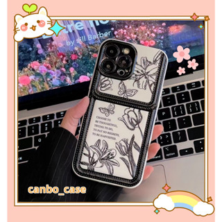 🎁ส่งของขวัญ🎁เคสไอโฟน สำหรับ 11 14 for iPhone Case 13 12 Pro Max ระดับสูง แฟชั่น ดอกไม้ กันกระแทก เคสนิ่ม เคสโทรศัพท์