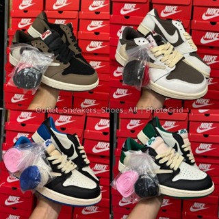 รองเท้า Travis Scott Cactus Jack x Nike Air Jordan 1 Low ส่งฟรี