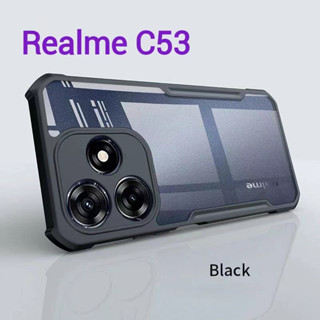 Realme C53/C55เคสกันกระแทกขอบสีหลังใสOPPO A78 4G/A98 5G/Reno9/Reno9 Pro/Reno 8T 5G/A78 5G/A58 5G/Reno8/Reno8Proตรงรุ่น