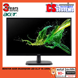 MONITOR (จอคอมพิวเตอร์) ACER EK220QH3BI LED 21.5" VA 100Hz