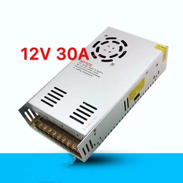 กล่องแปลงไฟ Switching Power Supply 12V 30A 360Watt สำหรับระบบวงจรปิด / กล้องวงจรปิด / ไฟ LED