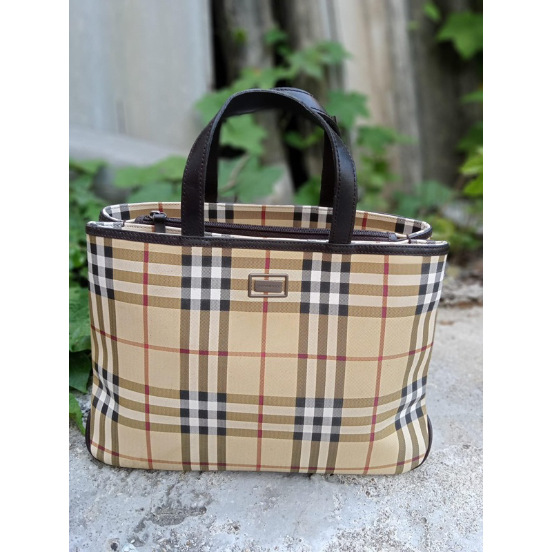 VTG BURBERRY TOTE BAG