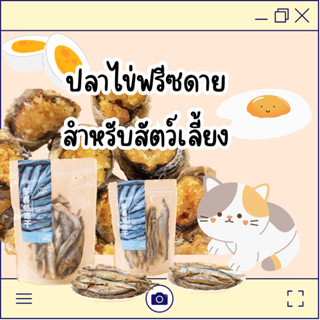 [ถูกที่สุด ส่งไว] yumi freezdried ปลาไข่ฟรีซดาย ขนมหมา ขนมแมว ขนมสัตว์เลี้ยง ปลาชิชาโมะ 50 กรัม / 100 กรัม