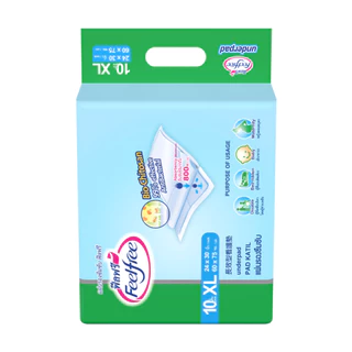 Feelfree ฟีลฟรีแผ่นรองซึมซับ ไซส์ L-XXL ผ้ากันเปื้อน แผ่นรองฉี่ แผ่นรองเปื้อน แผ่นกันน้ำ #UNDERPAD-9
