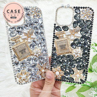 เคสเรียลมี Realme8  C17 C21 C35 เคสมือถือใส TPU ขอบนิ่ม ติดอะไหล่โลหะน้ำหอมดอกไม้ประดับเพชรคริสตัล เคสแฟชั่นหรูหรา