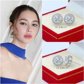 [⚡️ลดเพิ่ม 30% เก็บโค้ดหน้าร้าน] 1คู่ ต่างหู CZ (วัสดุอย่างดี ไม่ลอกดำ แพ้ง่ายใส่ได้) CN Jewelry