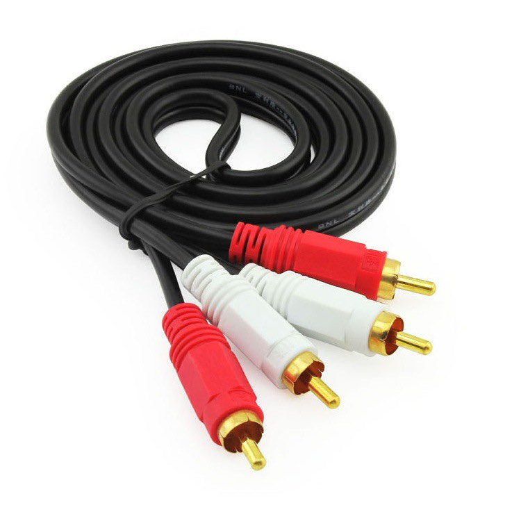 สาย aux av 1ออก2 rca Stereo (3.5) to AV ขาว แดง ยาว 10เมตร 15เมตร 20เมตร 30เมตร