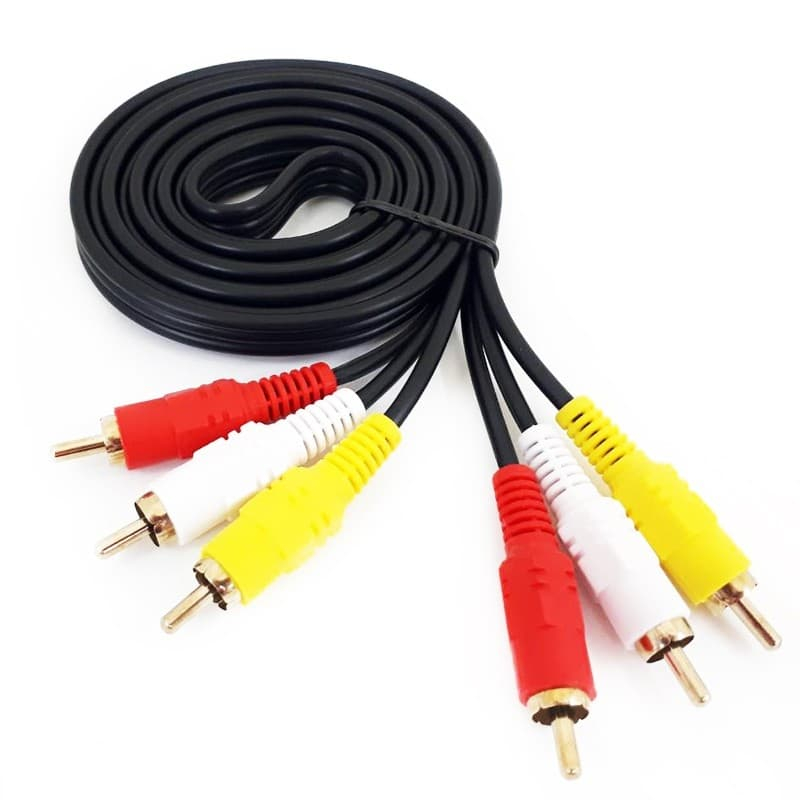 สาย av 3ออก3 สาย rca AV to AV ขาวแดงเหลือง 846a ยาว 1.5 เมตร สายต่อเข้าลำโพง
