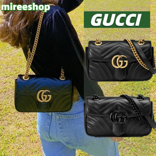 🍒กุชชี่ Gucci กระเป๋า GG Marmont Matelassé Mini Bag