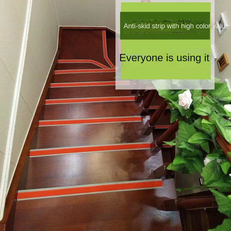 โรงเรียนอนุบาลบันไดกันลื่นแถบยางขอบกดขั้นตอนขั้นตอนบันไดขอบแถบกันลื่นบันไดแถบป้องกันการชนกัน ZyfM - รูปที่ 4