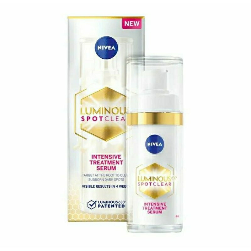 นีเวีย ลูมินัส 630 สปอตเคลียร์ อินเทนซีฟ ทรีทเม้นท์ เซรั่ม 30 มล. Nivea Luminous Spot Clear Intensive Treatment 30 ml.