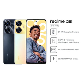 【New Arrivial】realme C55 (8+256GB) 64 MP Champion Camera 6.72”FHD Fullscreen