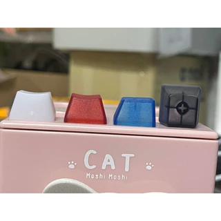 คีย์แคป keycap ปุ่มคีย์บอร์ด แบบขุ่นแสงผ่านได้ สำหรับ machanical keyboard ปุ่มเปล่า (พร้อมส่งจากไทย)