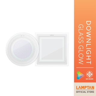 LAMPTAN โคมไฟ LED Downlight Glass Glow หน้ากระจกขอบแก้ว