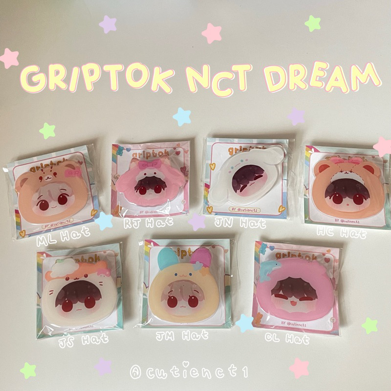 Griptok NCT Dream,Ten, Jaehyun, DJJ🧴 &amp; Dreamie🎀 ที่ติดหลังโทรศัพท์ กริปต๊อก phone holder(NCT DREAM Broken melodies, 127)