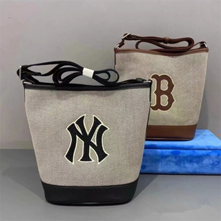 [preorder] NEW กระเป๋าผ้าถือ NY big logo canvas bucket bag งาน outlet รับประกันงานคุณภาพ