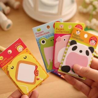 กระดาษโน้ตรูปสัตว์ (สุ่มลาย) ขนาด5 X5.7cm. มีกาวในตัว Animal Sticky note SW213