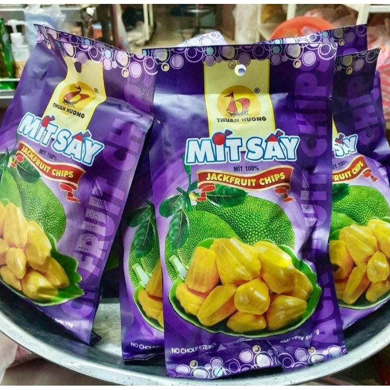 ขนุนอบกรอบเวียดนาม ถุงม่วง ล็อตใหม่นำเข้าจากเวียดนาม ขนาด 75 กรัม กรอบ อร่อยสุดๆ