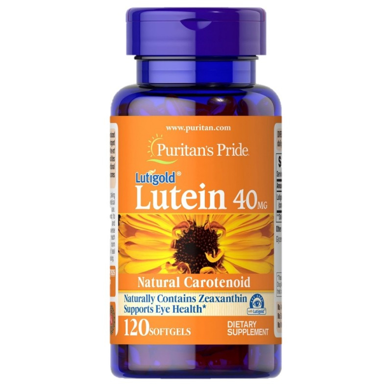 Puritan's Pride Lutein 40mg. 120 Softgels วิตามินบำรุงดวงตา Exp. 02/2026