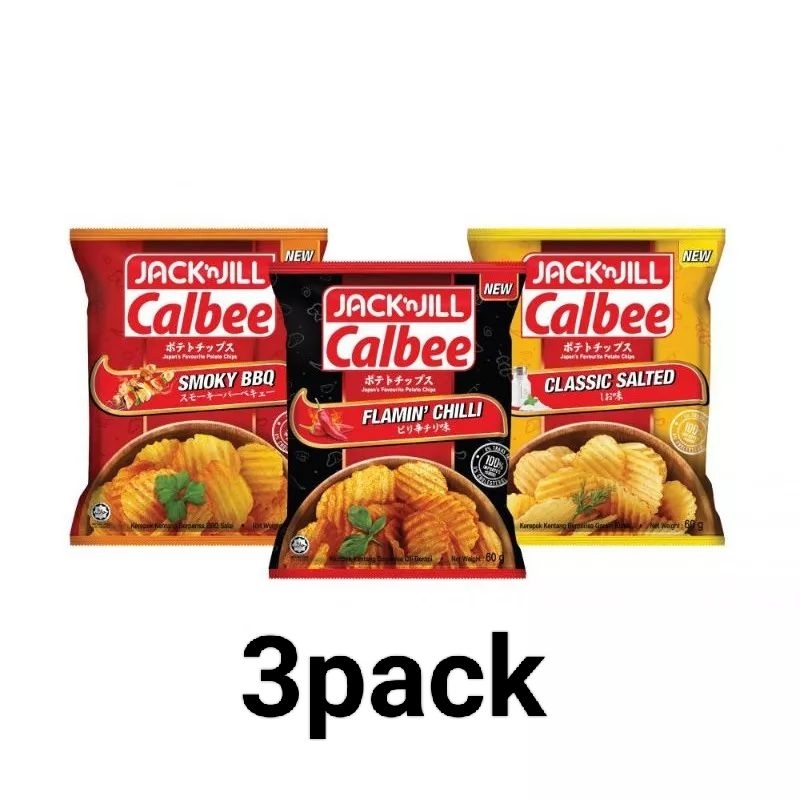 Jack 'n Jill Calbee potato (chips 60g×3pack)
