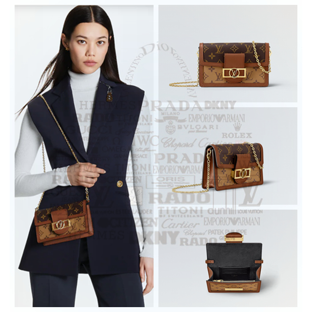 Louis Vuitton/DAUPHINE/กระเป๋าสายโซ่